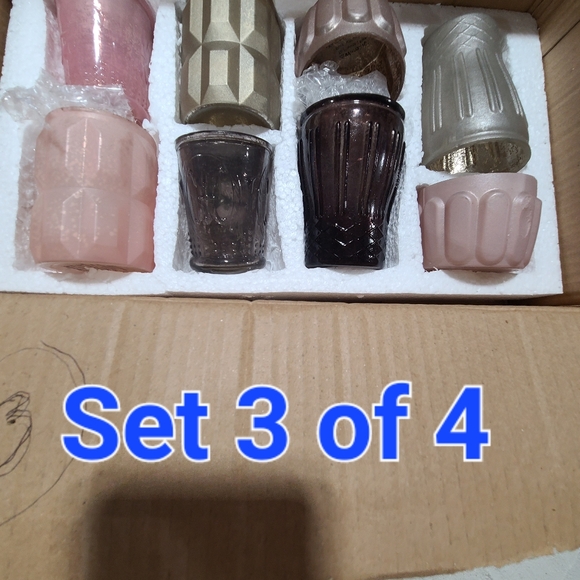 BHLDN Anthropologie blush nightfall votive, set of 8 - Picture 5 of 6